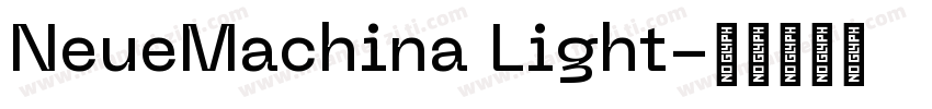 NeueMachina Light字体转换